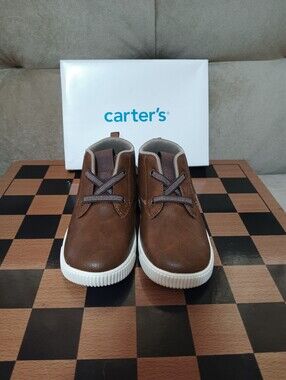 Carters Brown High-Top Sneakers
